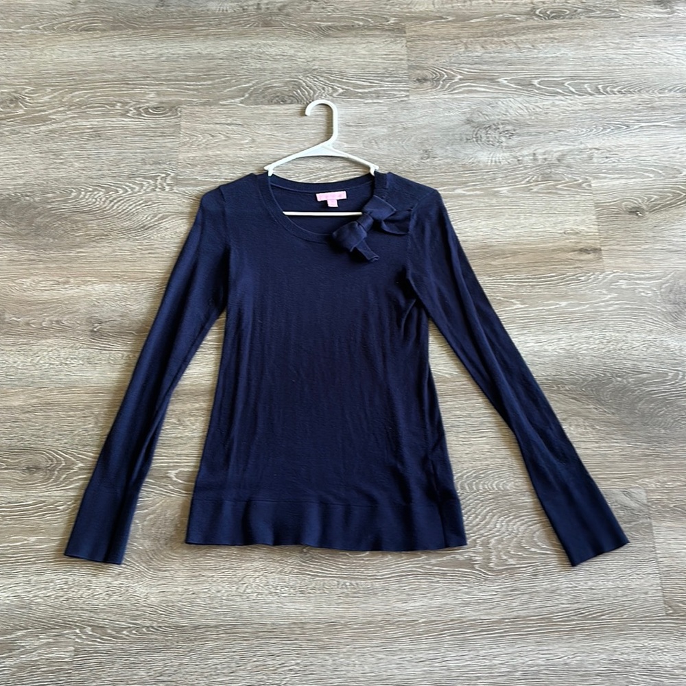 Navy Lilly Pulitzer Bow Sweater